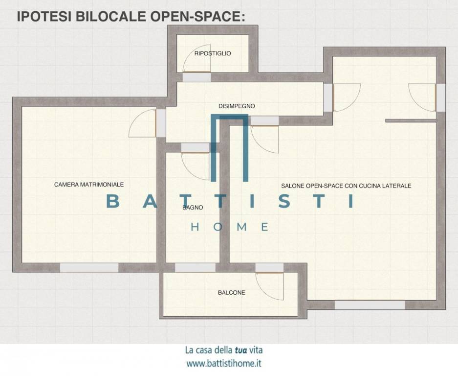Bilocale open space
