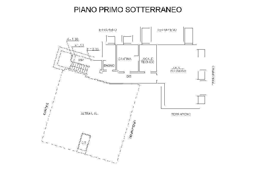 PIANTA PIANO SOTTERRANEO