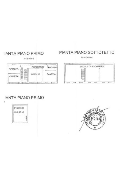 PLANIMETRIA PIANO PRIMO E SOTTOTETTO-001