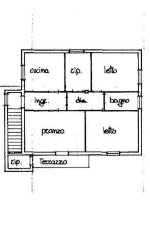 Planimetria Appartamento 1° Piano (2° Catastale)