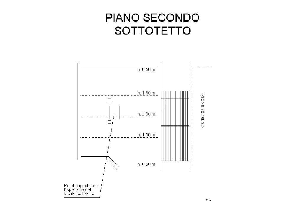 PIANO SECONDO SOTTOTETTO