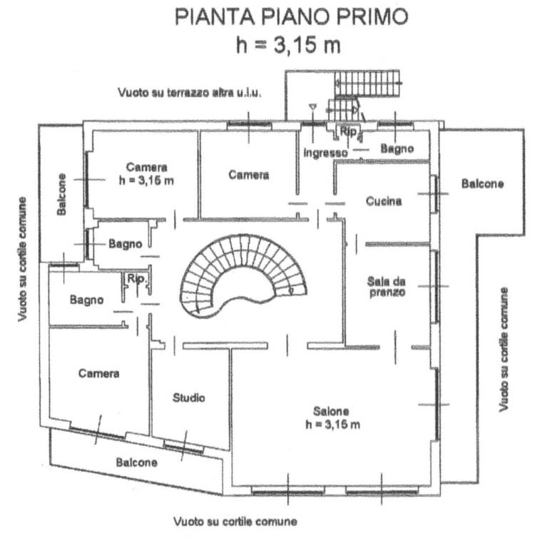 planimetria primo piano