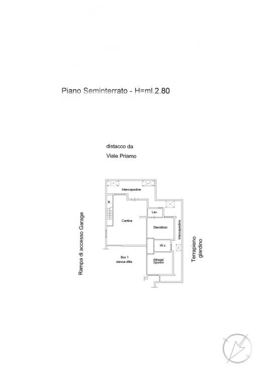 piano seminterrato Viale Priamo Pomezia Colli di E