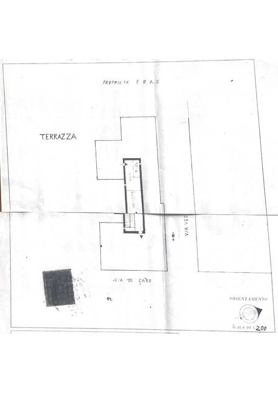 Planimetria catastale terrazza i 1
