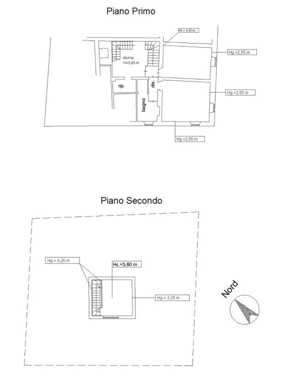 PLANIMETRIA PIANO PRIMO E COLOMBAIA