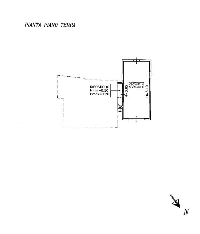 Planimetria deposito/garage