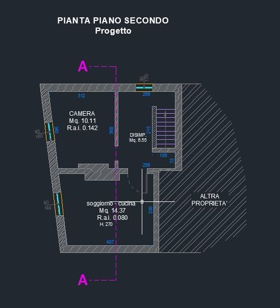 appartamento disegno piano 2