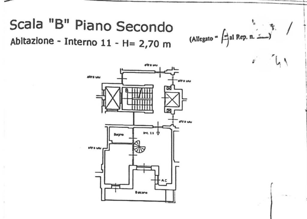 Planimetria secondo piano