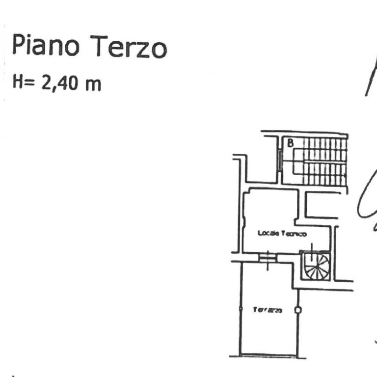 Planimetria terzo piano