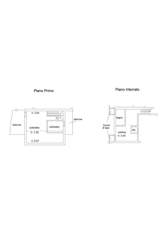 PLAN PIANO PRIMO + INTERRATO