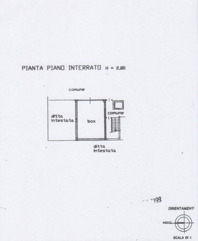 Piantina box via Guerrazzi 37