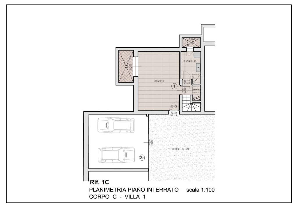 Brugherio via Montello Planimetrie villa rif.1C - 