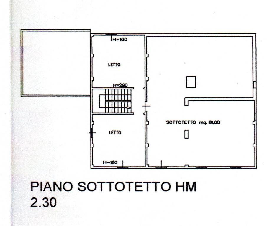 Piano SOTTOTETTO