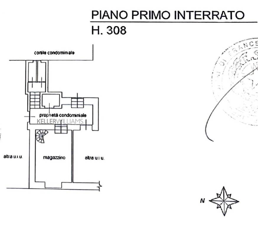 PLANIMETRIA MAGAZZINO - PIANO S1