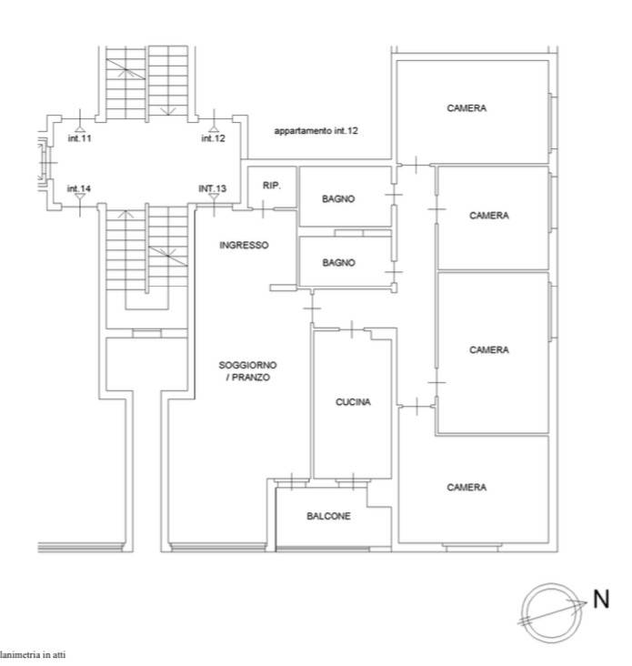 Planimetria portali appartamento