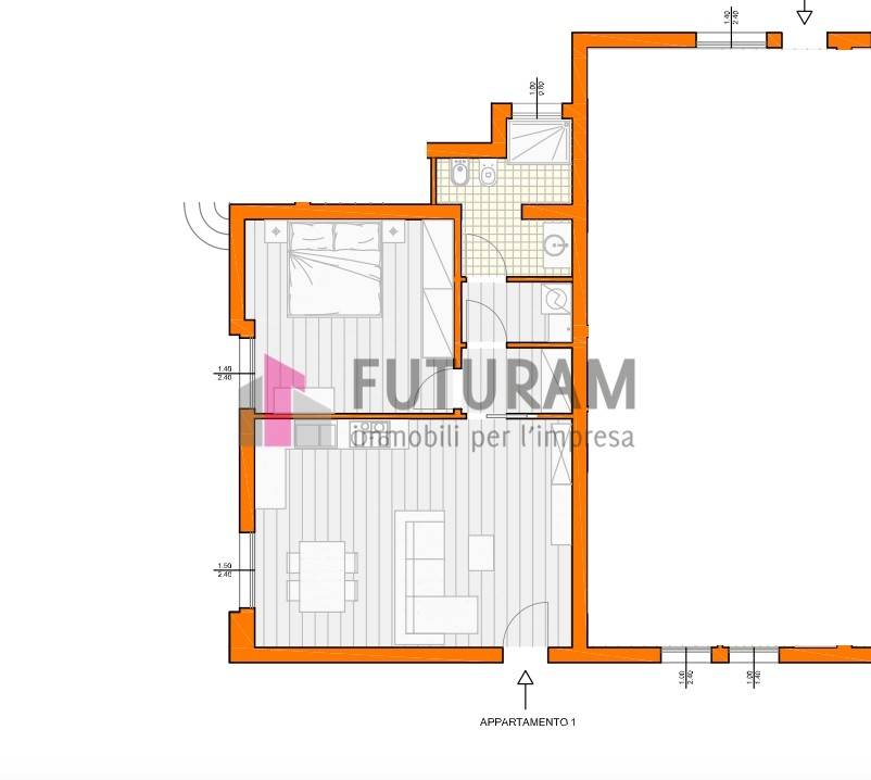 plan con arredamento