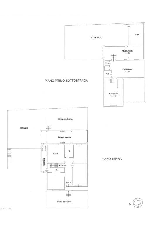Planimetria Appartamento + Seminterrato