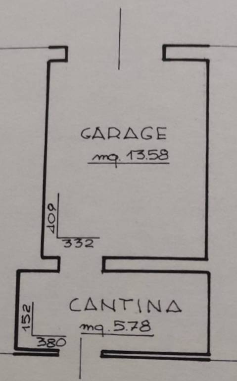 Planimetria cantina + garage