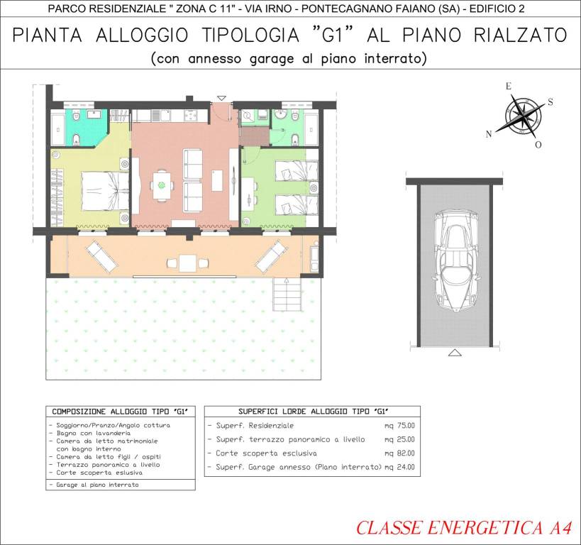 ALLOGGIO TIPOLOGIA G1 PIANO RIALZATO - EDIFICIO 2