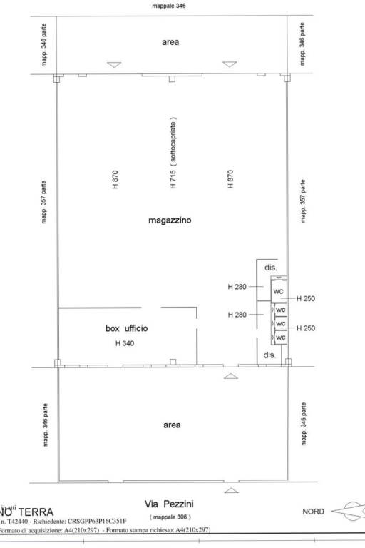 Planimetria Pezzini CHS SRL 346 520 1