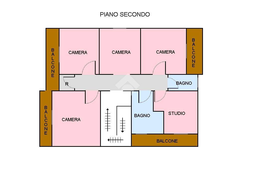 Planimetria secondo piano