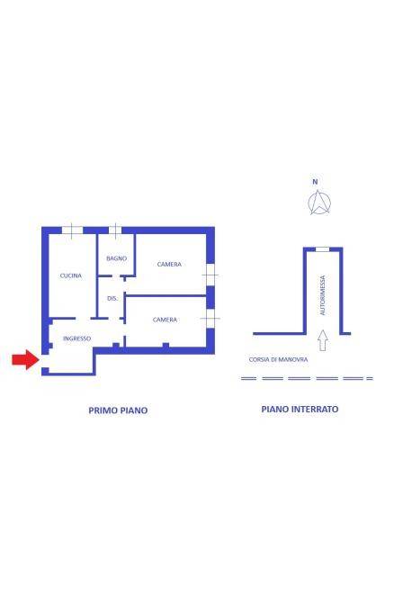 Plan abitazione + garage
