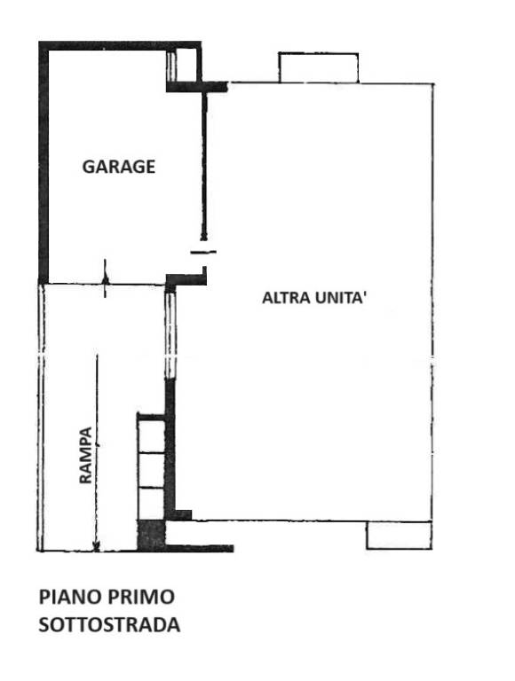 Planimetria_Piano primo sottostrada_Garage