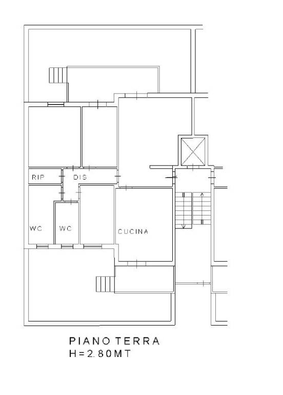 Planimetria - VIA NICK LA ROCCA n. 5 Scala I Interno 2 Piano T-S1 - Fg. 92 P.lla 3337 Sub. 27_page-0001.jpg