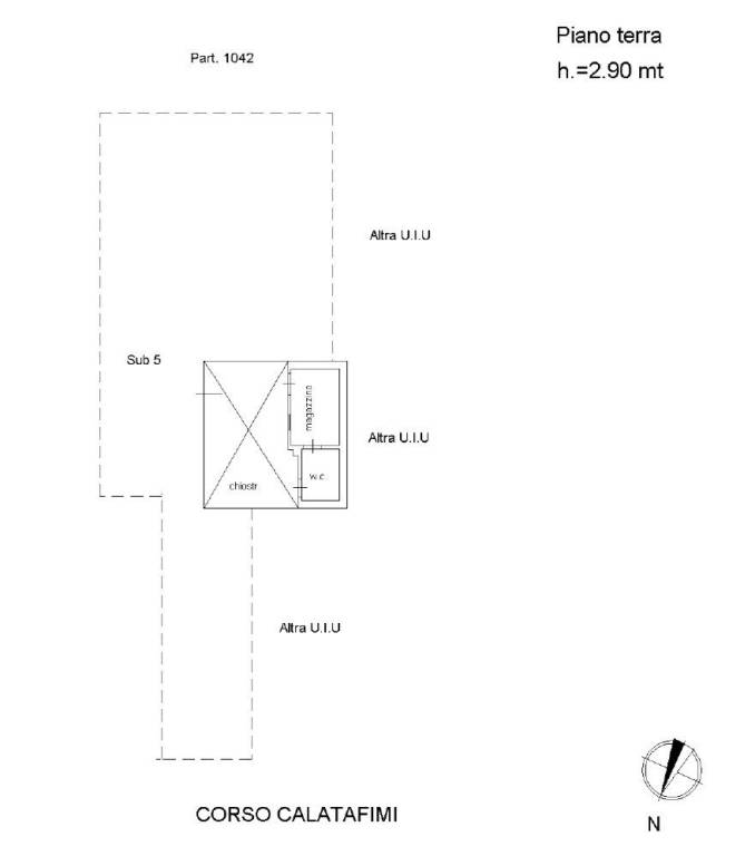 Planimetria - CORSO CALATAFIMI n. 578 Piano T - Fg. 65 P.lla 466 Sub. 8_page-0001.jpg