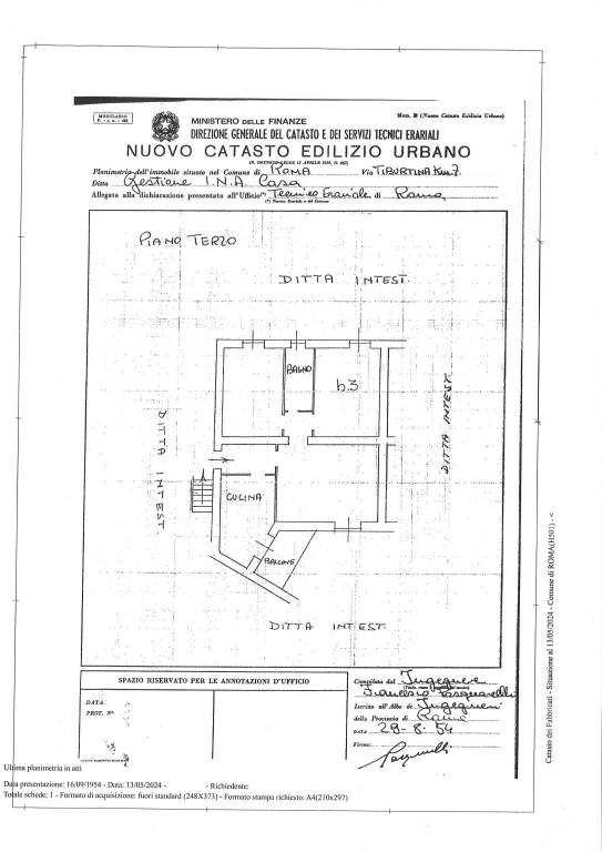 Planimetria Via Luigi Cesana  (Rif. 17-24)