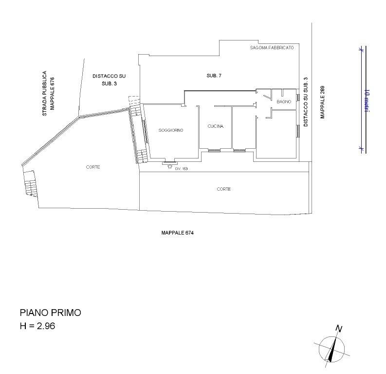 Plan piano 1 con giardini Pietrafraccia