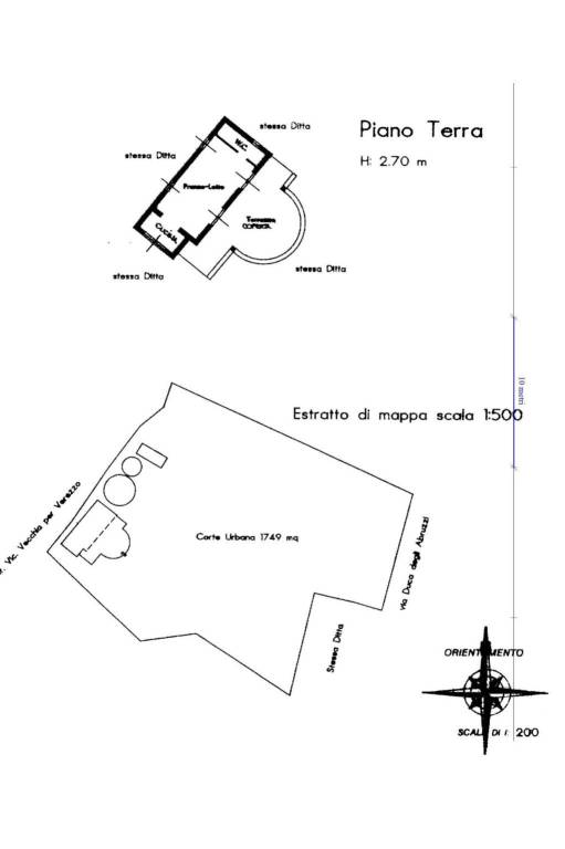 Planimetria per clienti casa + planimetria terreno