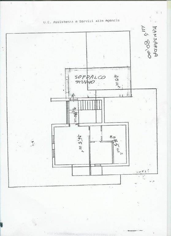 piantina piano mansarda