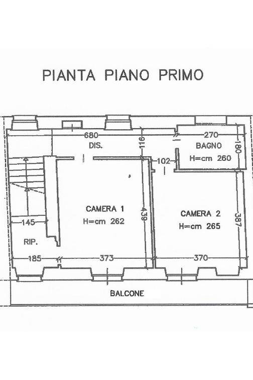 planimetria primo piano