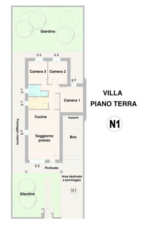 Planimetria Villa Chopin