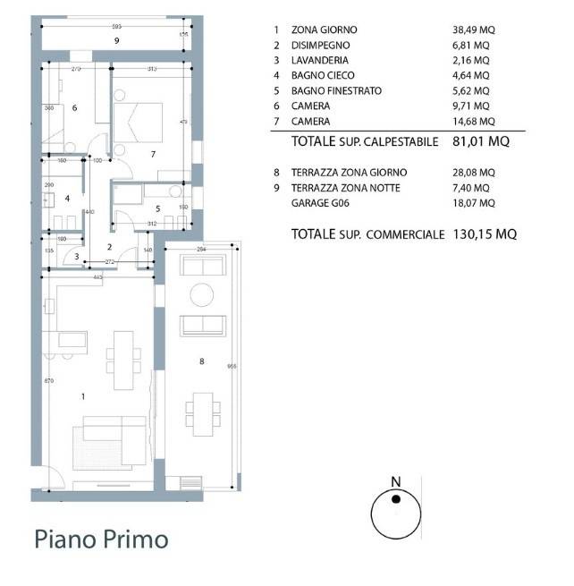 Planimetria_Piano Primo