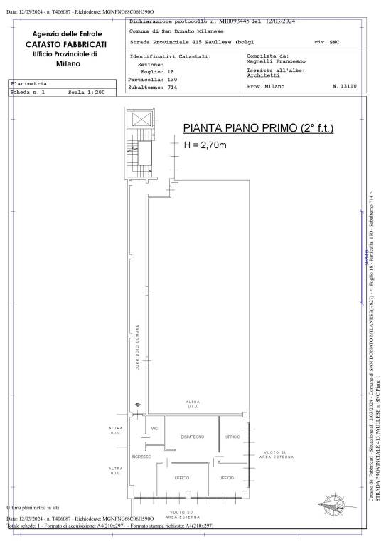 Planimetria San Donato Milanese 1