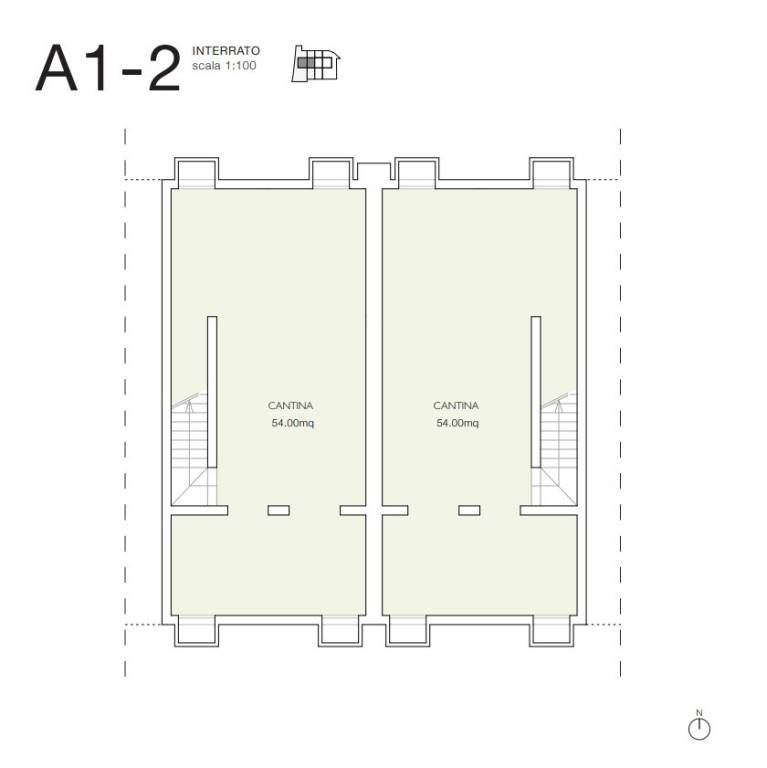 Planimetria A1-A2 - interrato