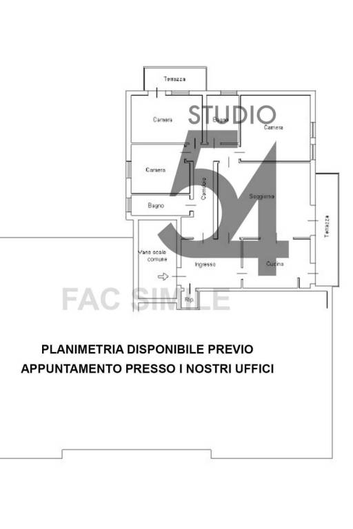 Planimetria Esterno Studio 54 1