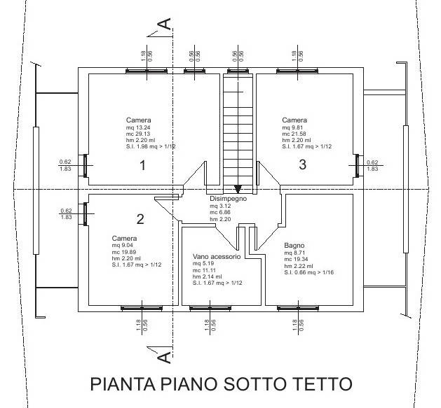 Pianta Piano Mansarda