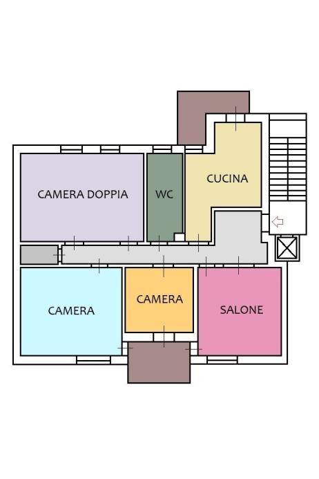 Plan. Piazza Risorgimento