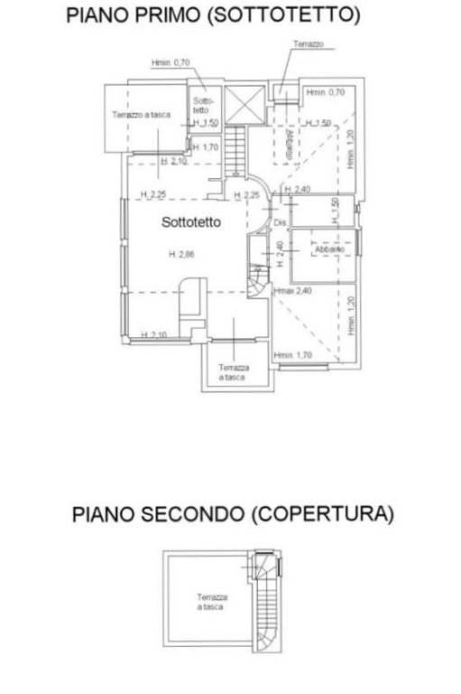 Planimetria Casa Sottotetto 1