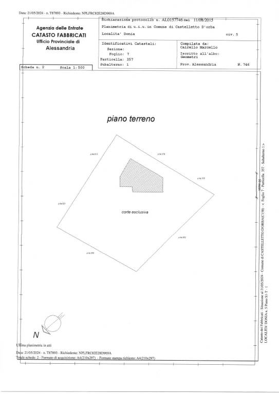 Planimetria terreno