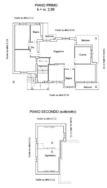 plan ABITAZIONE E SOTTOTETTO