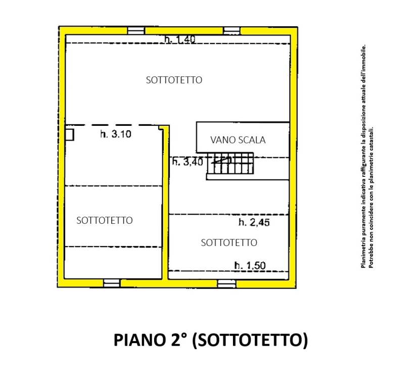 Planimetria Piano Settotetto