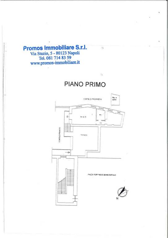 Plan Piazza Roffredo Beneventano 1