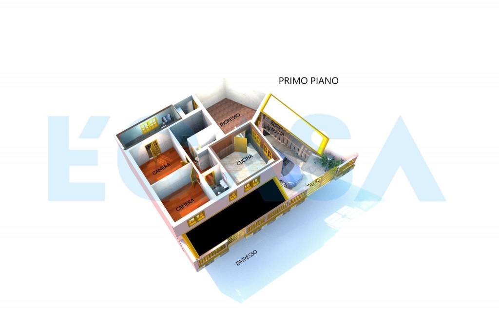 Planimetria 3D Primo Piano