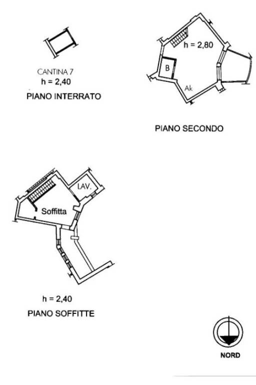 Planimetria Appartamento via Giacomo Brogi - ROMAC