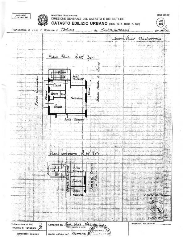 Plan via Sommacampagna 11 Bis 1