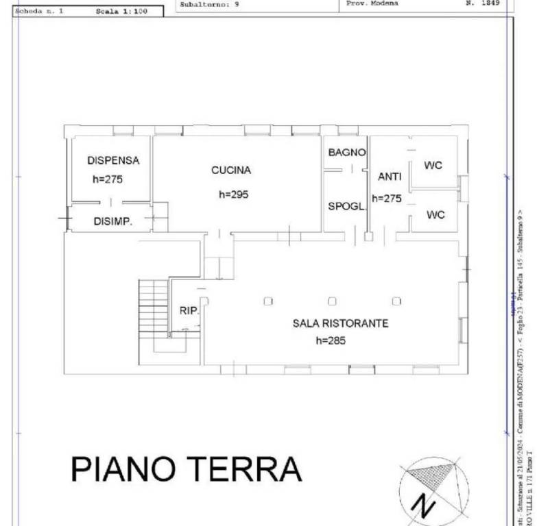 planimetria p. terra- ristorante- sub 9